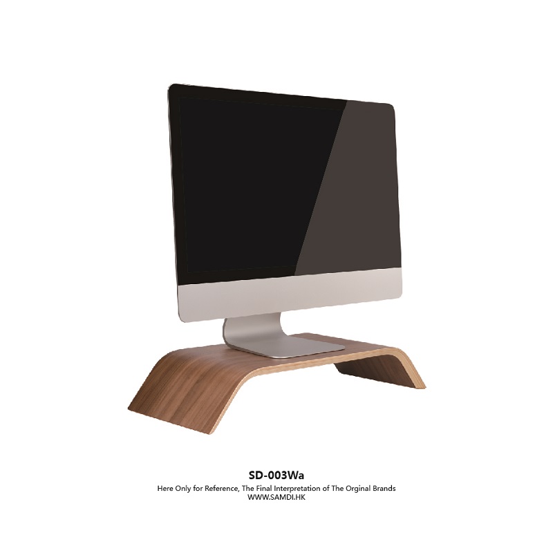 Wooden Ergonomic Computer Display Monitor Riser Stand - One-piece Wood  Computer Monitor Riser Stand Wooden Portable Laptop Stand
